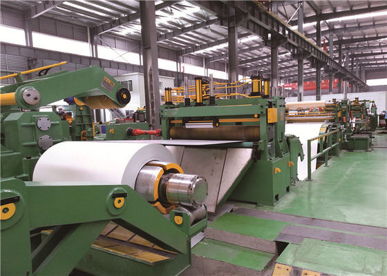 600mm Metal Coil Slitting Machine Dengan Single Arm Hydrualic Decoiler