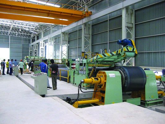 Tiga Langkah 20m / mnt 2000mm Mesin Slitter Lembaran Logam