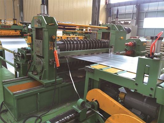MA- (0,2 ～ 1) × 600mm Thin Sheet Slitting Line untuk gulungan 8000kg dengan decoiler hydrualic lengan tunggal buatan China