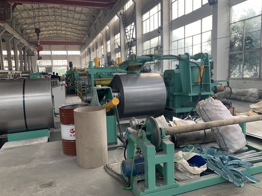 80m / mnt Mesin Penggorok Koil Logam 0,4-4mm yang Dapat Disesuaikan