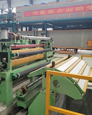 Kecepatan Tinggi 0-100m / mnt Steel Sheet Precision Slitting Line Garansi 1 Tahun